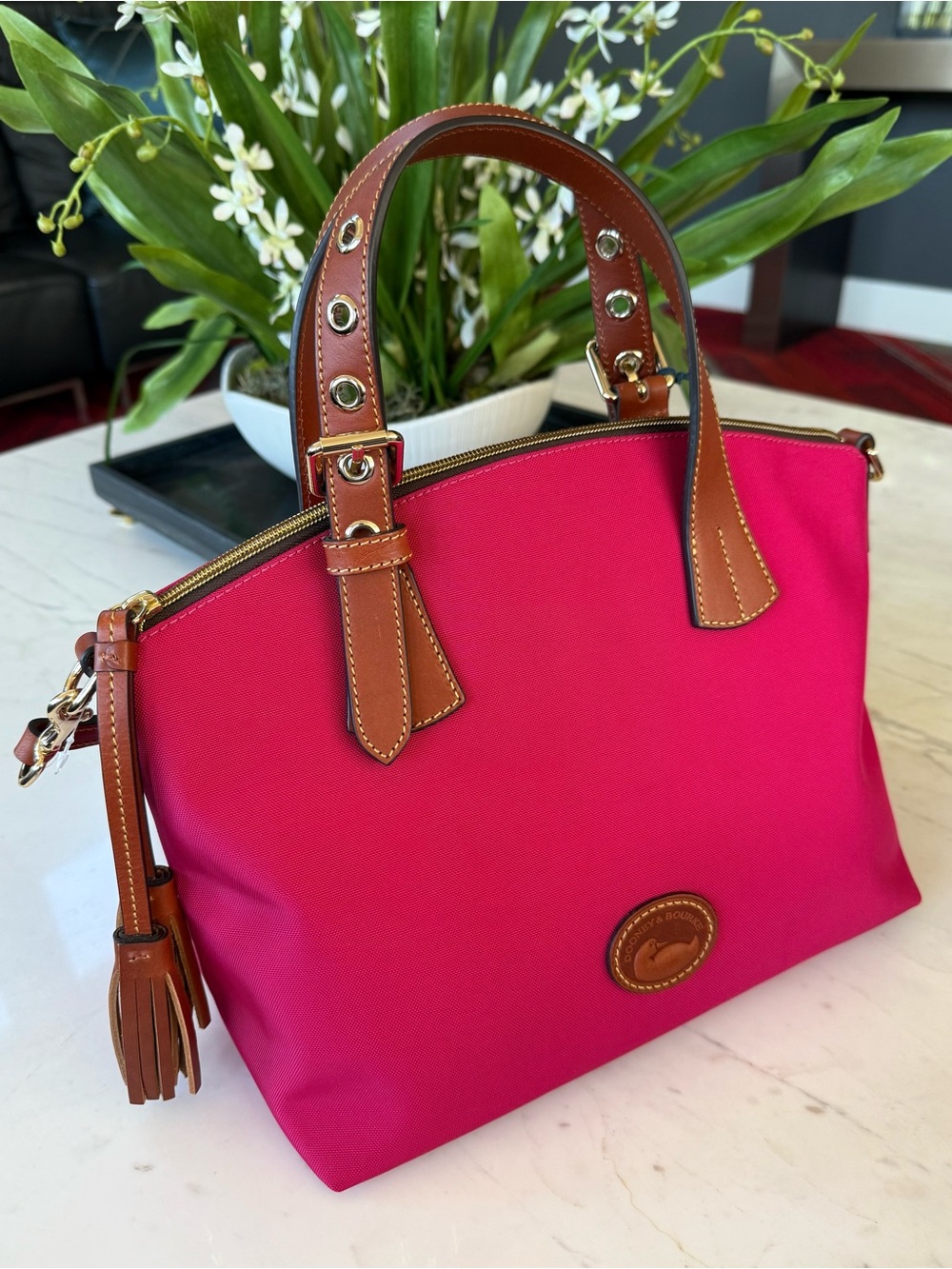 New Dooney & Bourke Nylon Trina Satchel - Picture 14 of 16